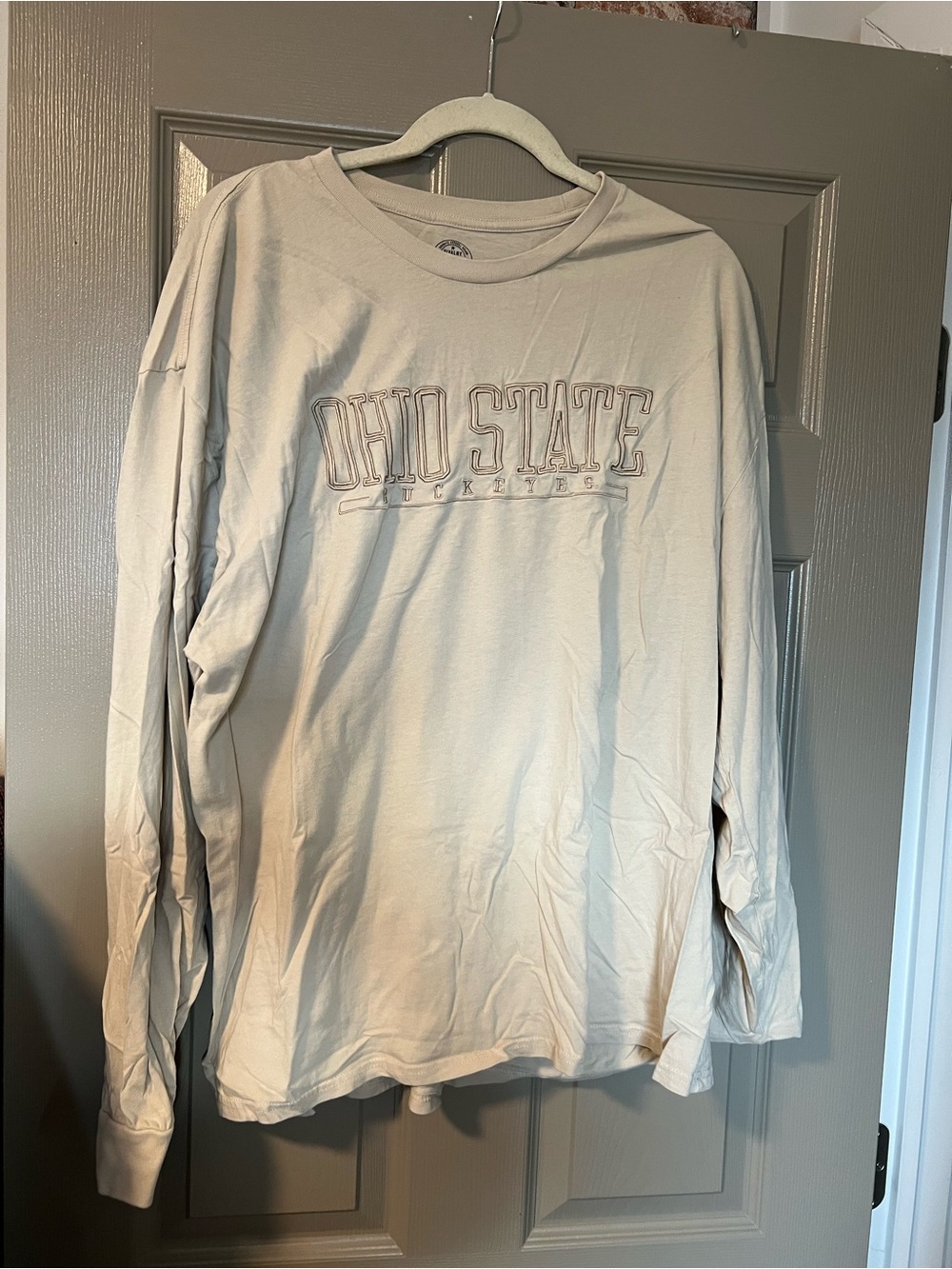 Rivalry Threads Ohio State Long Sleeve Crewneck Shirt - Cream